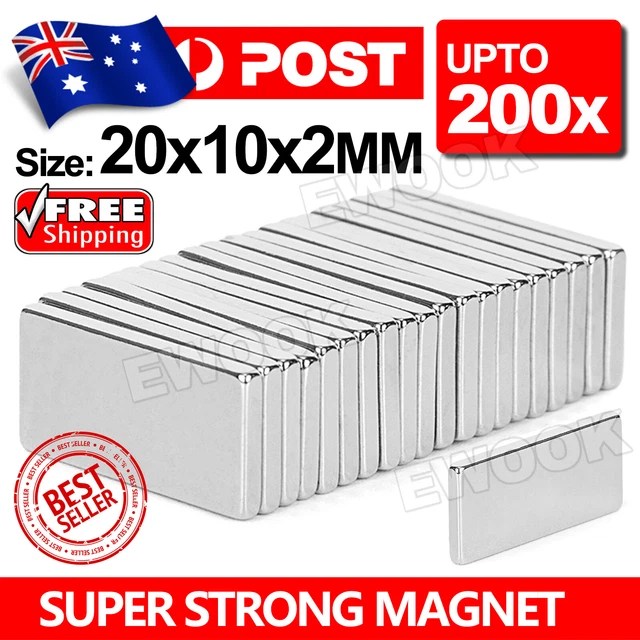 UPTO 200PCS SUPER Strong Block Fridge Rare Earth Neodymium 20x10x2mm 5.95 PicClick AU