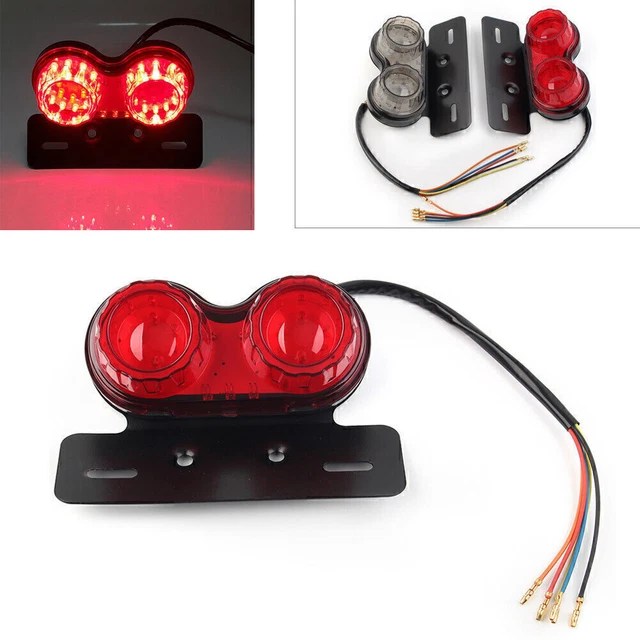 MOTOR INTEGRATED LED Tail Light Dual Turn Signal Brake License Plate