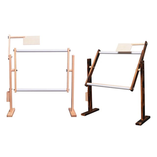 ADJUSTABLE SOLID WOODEN Cross Stitch Frame Rack Tabletop Embroidery