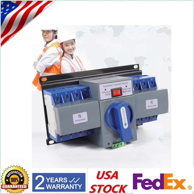 DUAL POWER AUTOMATIC Transfer Switch 4p ATS Self cast AC33iB Transfer