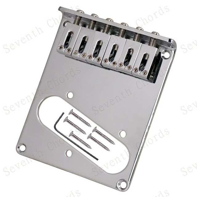 FLAT STRING CODE Electric Guitar Pull String Plate TL Bridge Bottom