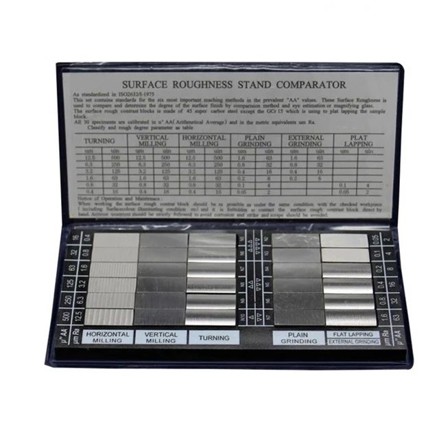 VISUAL INSPECTION SURFACE Roughness Comparator Notebook Sample Block