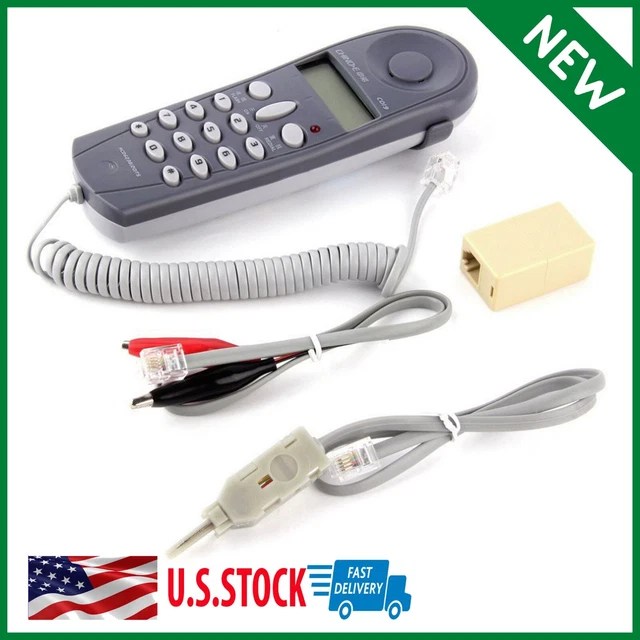 TELEPHONE PHONE LINE Network Cable Tester Butt Test Tester Lineman Tool