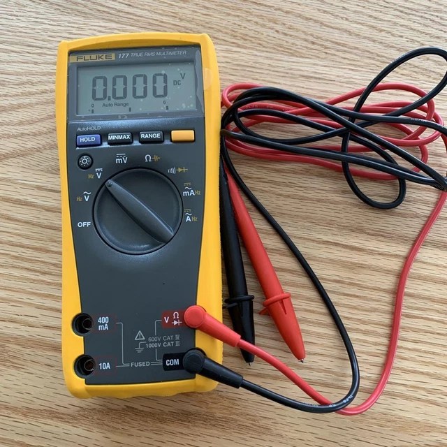 FLUKE 177 TRUE RMS Digital Multimeter Backlight 1000V DMM Tester with