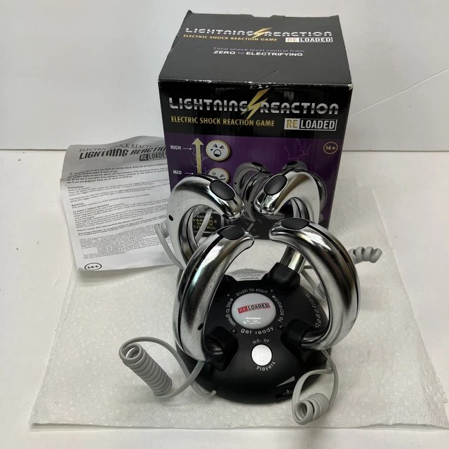 LIGHTNING REACTION RELOADED Shocking Party Game for 2,3,4 players