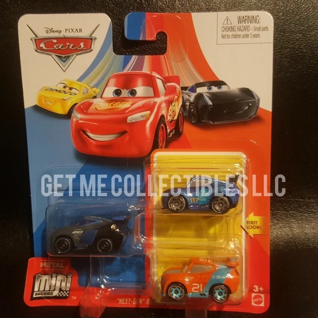 DISNEY PIXAR CARS Mini Racers Next Gen Racers 3 Pack Ryan Ralph Jackson