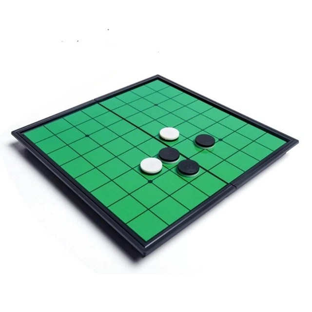 FOLDABLE GO GAME Set, 9.84Inch Reversi Othello Travel Board 28.64
