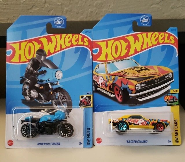 HOT WHEELS BMW R Racer Blue Treasure Hunt Chase + 68 Copo Camaro