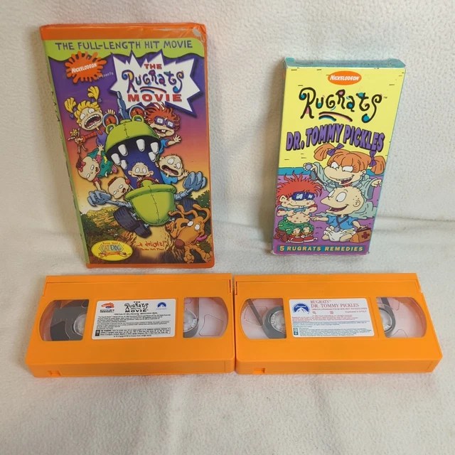 LOT OF 2 Rugrats VHS Tapes The Rugrats Movie And Rugrats Dr. Tommy