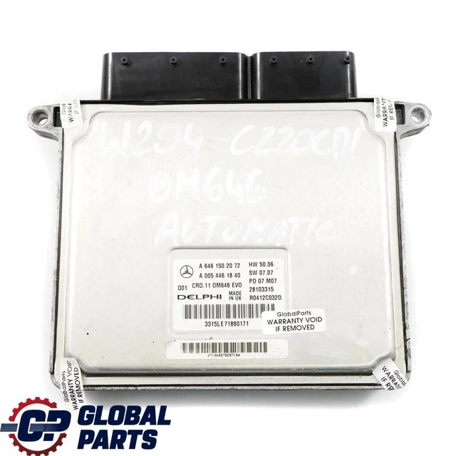 MERCEDESBENZ W204 C220CDI Diesel Engine Control Unit Module ECU