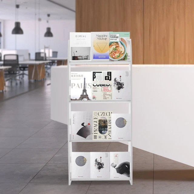 4TIER BROCHURE DISPLAY,BOOK Rack Magazine Holder, FloorStanding
