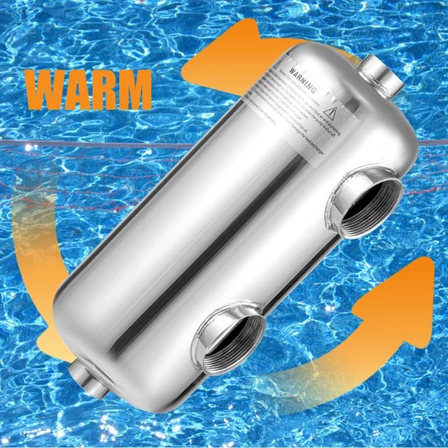 HEAT EXCHANGER SHELL Tube Type Pool Heating Exchanger For Swimming Pool