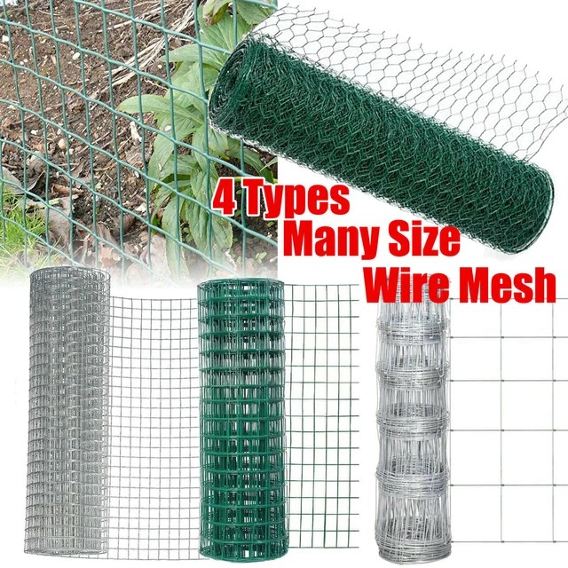 CHICKEN WIRE MESH Fencing Galvanised Netting Rabbit Fence Pet Garden