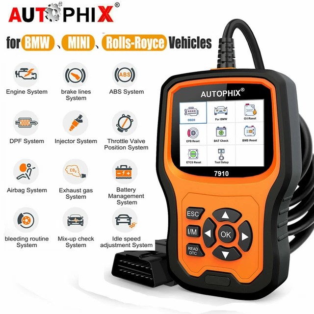 AUTOPHIX 7910 FOR BMW OBD2 Scanner Code Reader All System ABS SRS DPF