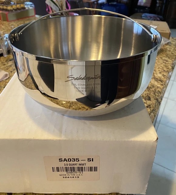 NEW SALADMASTER 3.5 Qt Rice Inset For Mp5 Electric Cooker 316L