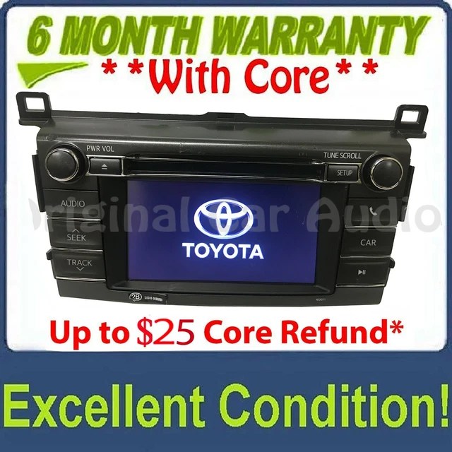 2013 2016 Toyota Rav4 OEM CD Player BLUETOOTH Radio Display Screen