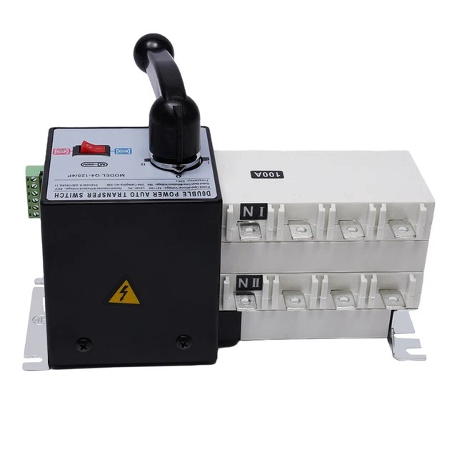 AUTOMATIC TRANSFER SWITCH Dual Power Generator Changeover Switch 4P