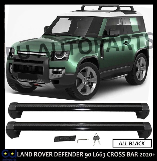 ROOF RACK CROSS Bars For Land Rover Defender 90 L663 Lockable Black