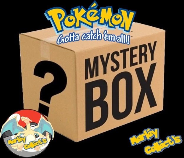 POKEMON MYSTERY BOX Including 2 Booster Packs, Single Cards, Pin