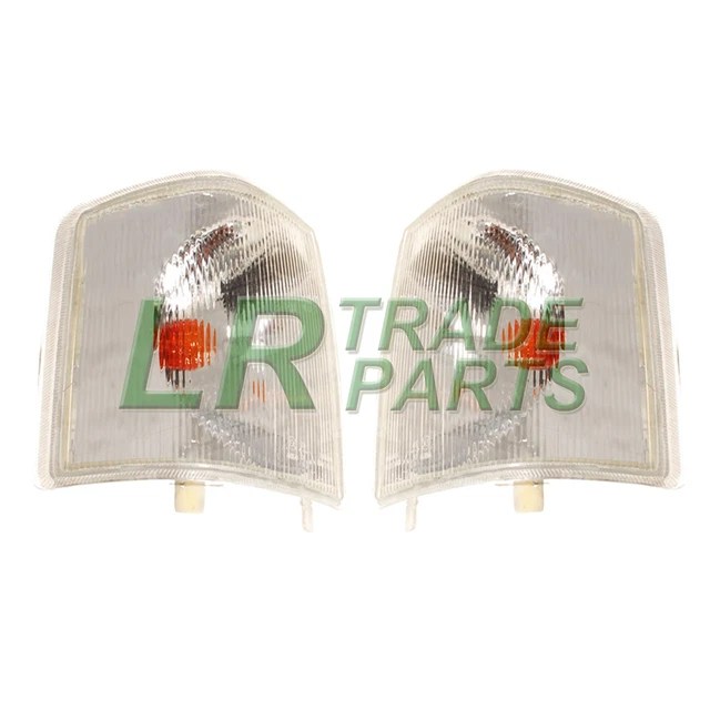 LAND ROVER DISCOVERY 1 Front Clear Indicator Lights Lamps Pair X2 Set