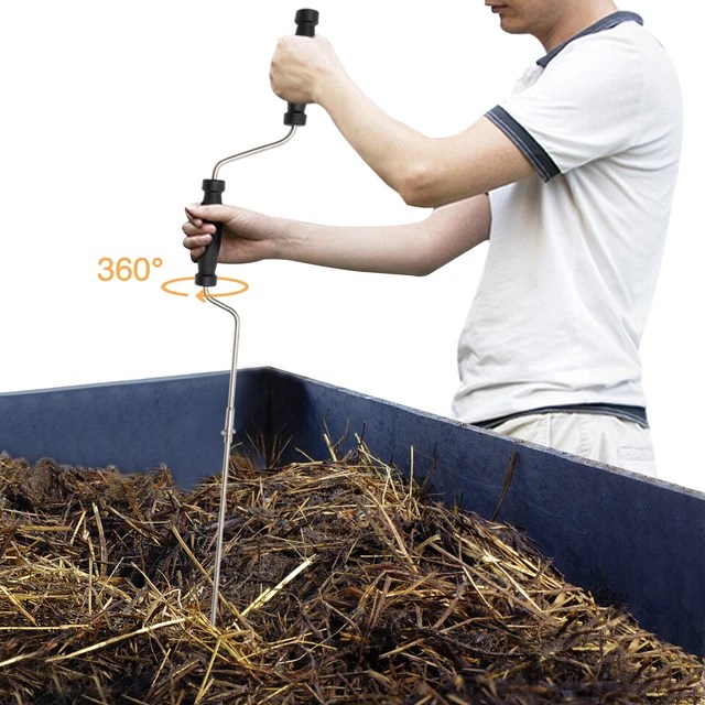 COMPOST AERATOR TOOL, Compost Turner and Mixing Tool for Composting
