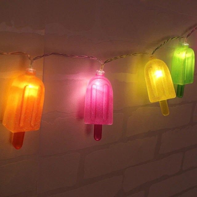 LED LIGHT BULB Bulbs String Lights Party Ice Cream Battery Operated £9.