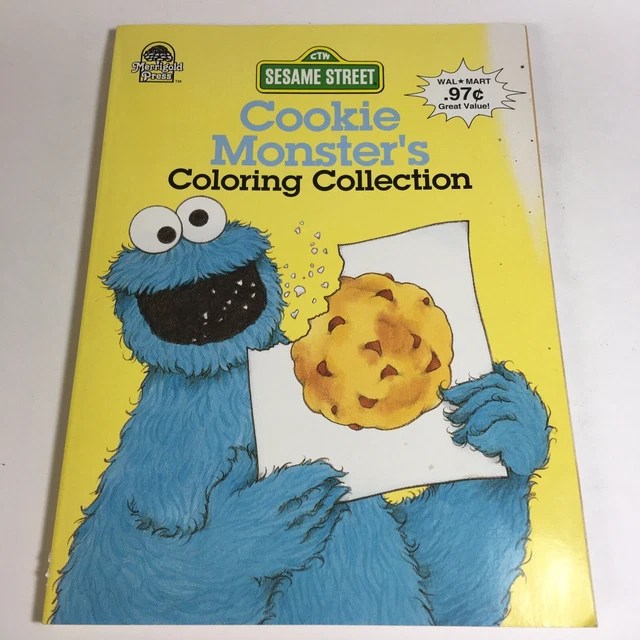 SESAME STREET COOKIE Monster's Coloring Collection Book Merrigold Press