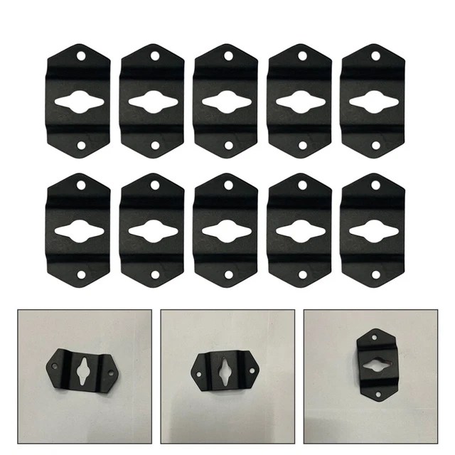 10 PCS HEAVY Duty Clothes Hanger Rack Audio Speaker Hook Small £8.28