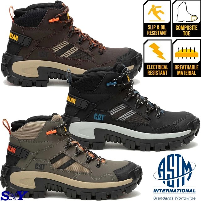 CAT INVADER MID Men's Composite Toe Slip Resistant EH ASTM Rated Work
