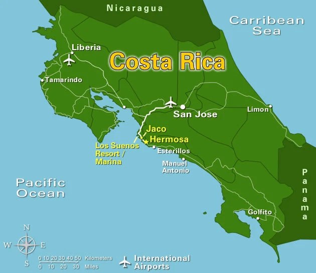 COSTA RICA GPS Map for Garmin Models NAVSat EZFind Full Version