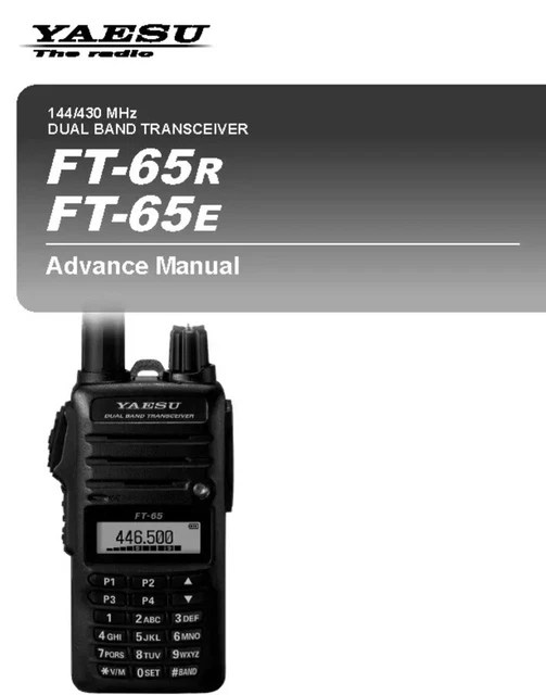YAESU FT-65RE ADVANCED Instruction Manual Operating Guide Reprint EUR
