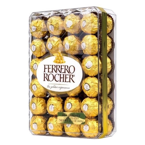 2 PACKS FERRERO Rocher Fine Hazelnut Chocolates 48 ct, 21.2 oz Each