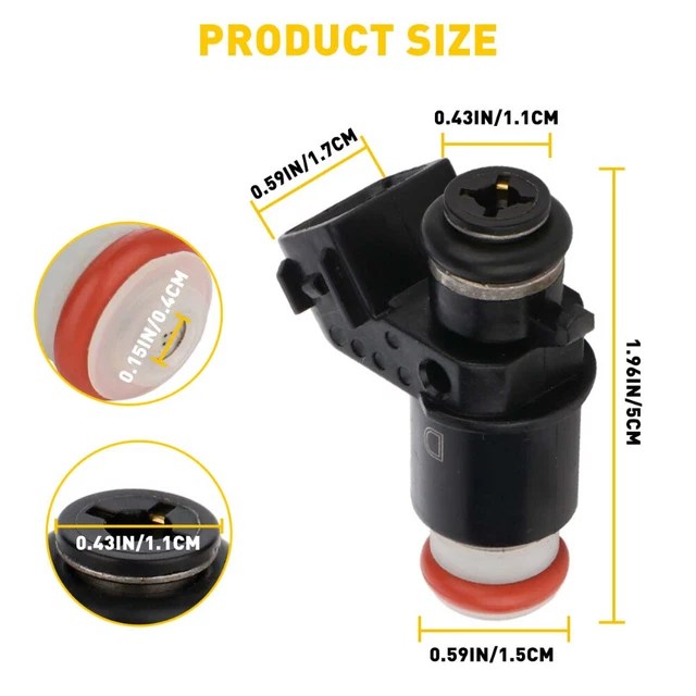 4 PCS FUEL Injectors Replacement Fits For 2001-2005 Honda Civic 1.7l