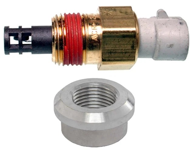 3/8& NPT THREADED Intake Air Temperature Sensor IAT w/ Bung Turbo LS 4.