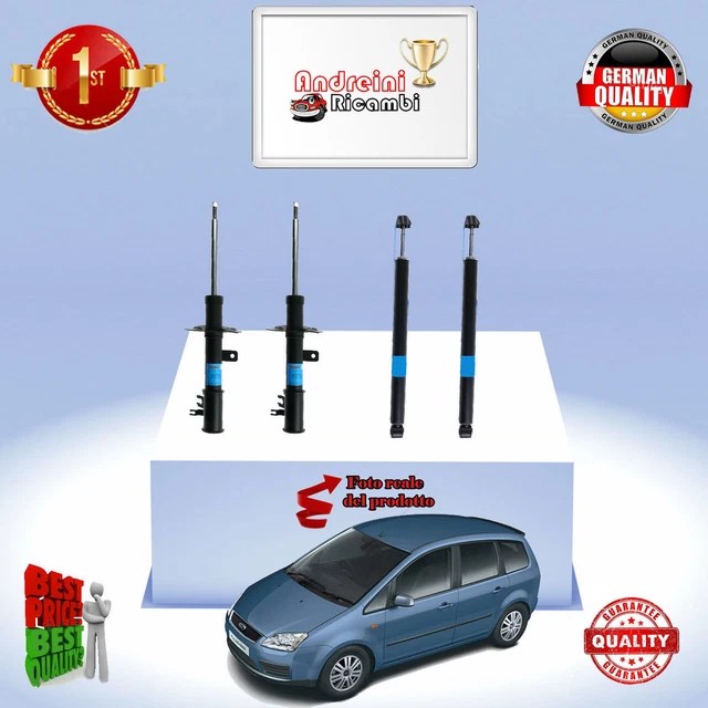 SET 4 SHOCK Absorbers Front+Rear Ford Focus CMax 1.6 TDCI 80KW From