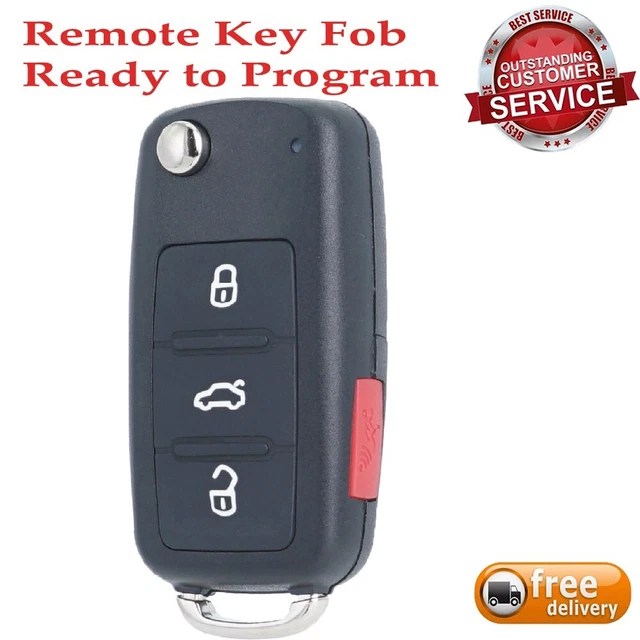 REPLACEMENT REMOTE CONTROL Key Fob For VW Volkswagen Jetta Passat