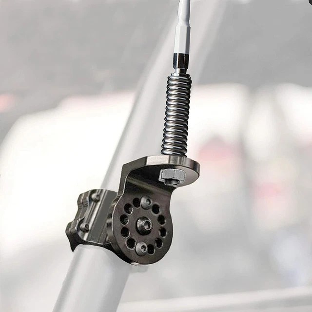 ADJUSTABLE CB ANTENNA Mount &Spring Mounting Base Flag Bracket FOR Can