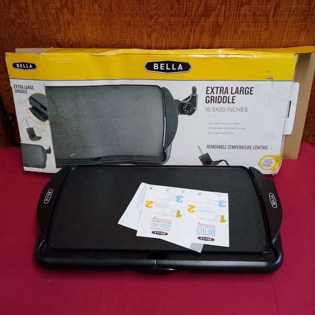 BELLA EXTRA LARGE Griddle Removable Temperature Control 29.99 PicClick