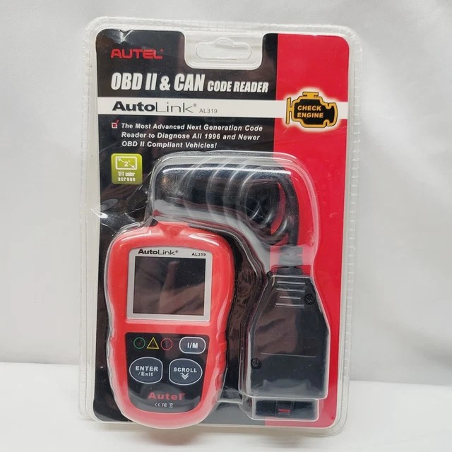 AUTEL AL319 AUTOLINK OBD II CAN Code Reader Reads Check Engine Light