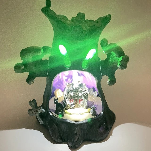HALLOWEEN HAUNTED SPOOKY Tree LED Color Changing Lights Eerie Sounds