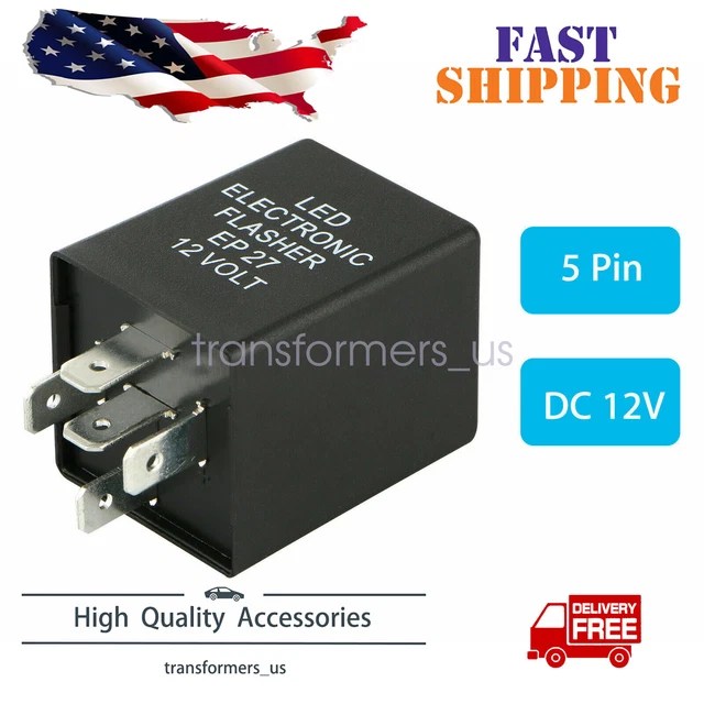 RELAY FIX TURN Signal Hyper Flash Issue US Location 5Pin EP27 FL27 LED