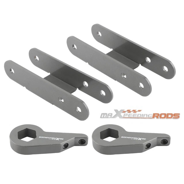 LIFT KIT FRONT Torsion Keys + Shackles Rear pour Chevy S10 GMC S15 Kit