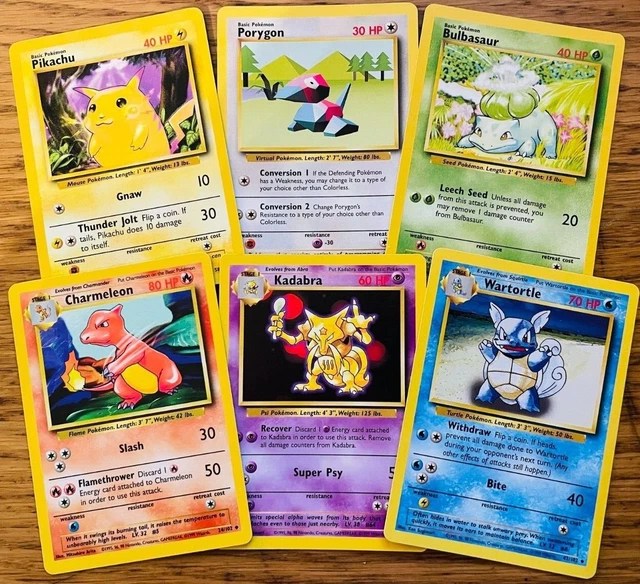 BASE SET Pokemon Cards! FAST & FREE P&P! £6.49