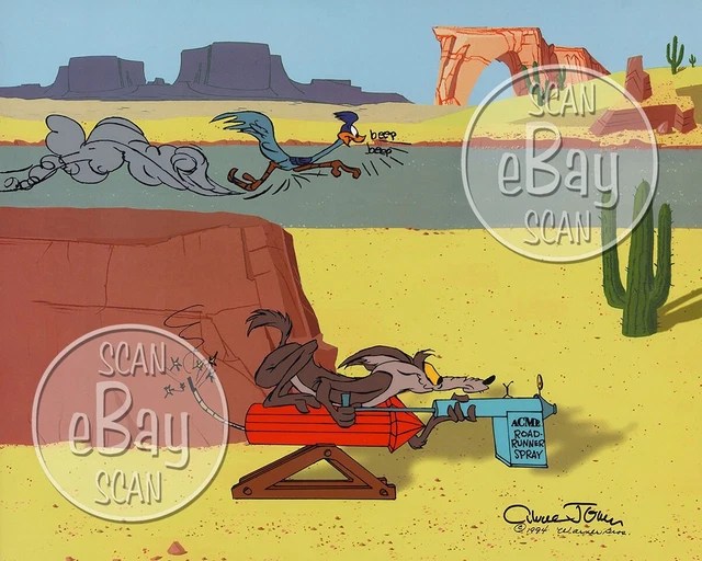 RARE! ROAD RUNNER Cartoon Photo WARNER BROS ANIMATION Chuck Jones