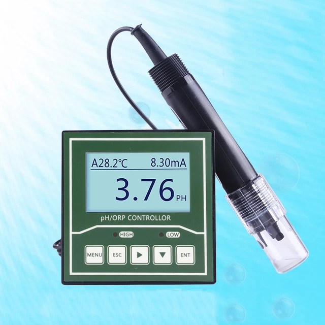 INDUSTRIAL PH/ORP CONTROL Meter Monitor Detection Sensor +5m Composite
