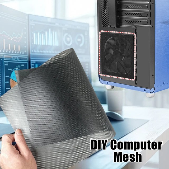 DIY COMPUTER MESH PVC PC Case Fan Cooler Dust Filter Network Net