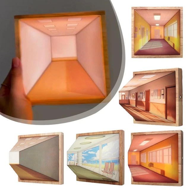 3D VISUAL EFFECT LED Night Light, Wall Mounted Design Night Light Home