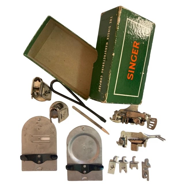 VINTAGE SINGER SEWING Machine Attachments Feet Plate Accessory 306