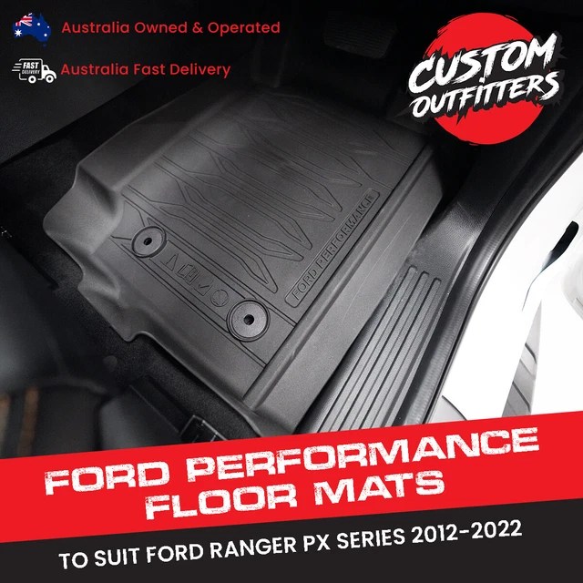 FORD RANGER RAPTOR 2022 Genuine Ford Performance Rubber Floor Mats PX3