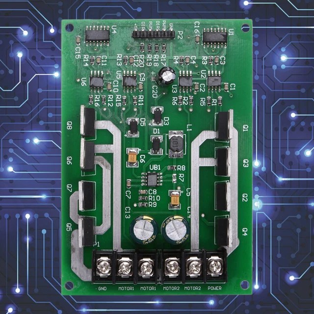 DUAL MOTOR DRIVER Module Board Hbridge DC MOSFET IRF3205 336V 10A